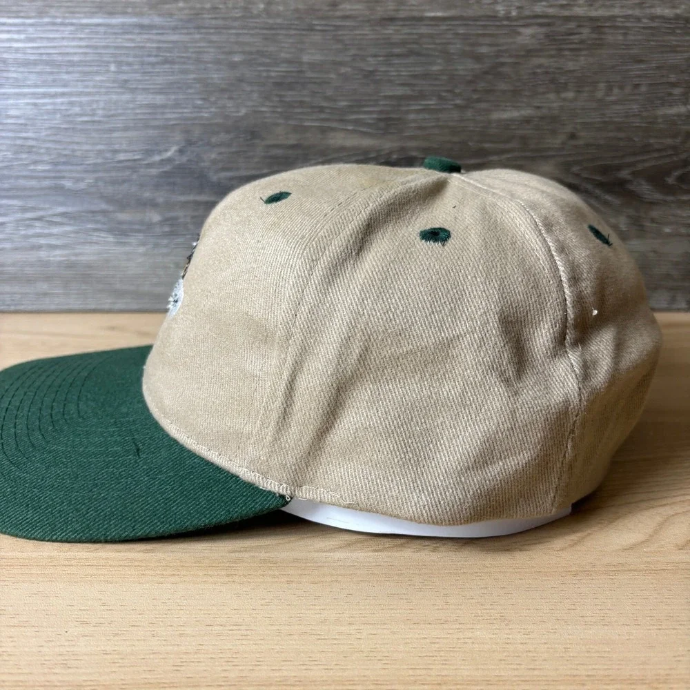 Vintage Cigar Heaven Hat Cap Strap Back Brown Green Adjustable